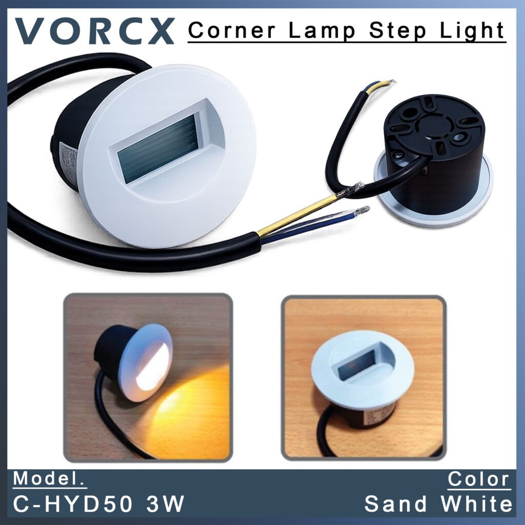 C-HYD50 3W Corner Lamp LED Step Light 3000k IP65