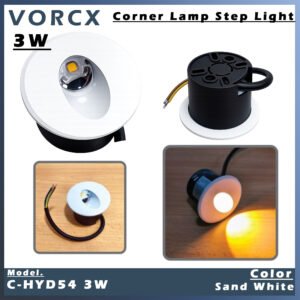 C- HYD54 3W LED Corner Lamp Step Light 3000K IP65
