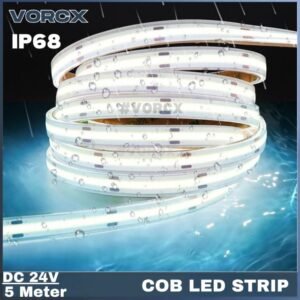 MS DC24V IP68 Waterproof COB LED Strip Light 5m 3000K 4000K 6500K Red Purple Blue Ice Blue Green Pink