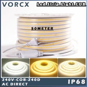 IWACHI LED COB STRIP LIGHT 50M 240D AC DIRECT IP68