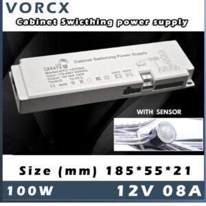 LH 12V 8A 100W Cabinet/Wardrobe Switching Power Supply With Motion Sensor