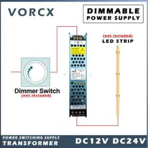 LH HTD Dimmable Power Supply Switching Transformer DC12V DC24V Dimming Driver