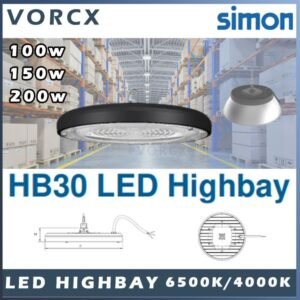 (2Year Warranty) Simon HB30 High bay 100W 150W 200W 6500K