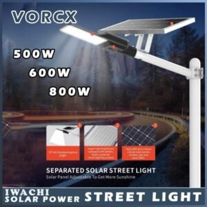 Iwachi Solar Street Lamp LED Light 500W 600W 800W