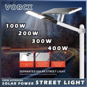 Iwachi Solar Street Lamp LED Light  100W/200W/300W/400W (3 COLOUR)