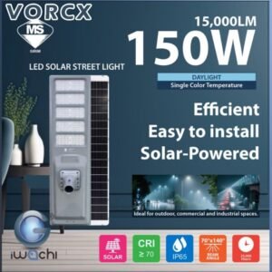 (Sirim) Iwachi ISS-TQ03 100W 120W 150W Solar Street Light Whole Type 5000k IP65