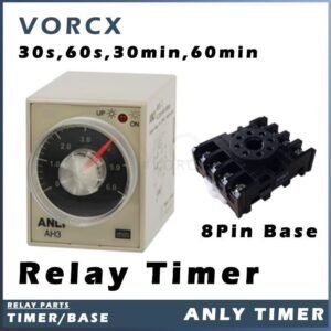 ANLY Relay Timer AH3-1 30, 60 Second & 30 , 60 Minute Analogue Type