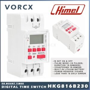 Himel HKG816B230 Digital Time Switch Din Rail Timer