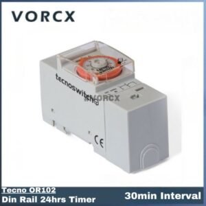 Tecno OR102 24hrs Timer 2Module Din Rail (30min Interval)