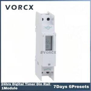 Crompton CCD24 1Module 24hrs Digital Timer Din Rail (7Days 6Presets)