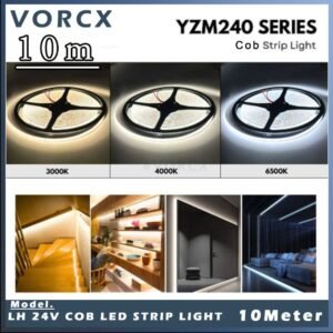 LH YZM Cob 24V 8mm LED Strip Light 10Meter