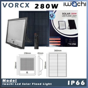 Iwachi 120w/180w/280w High Power Led Solar Flood Light 6500k IP66