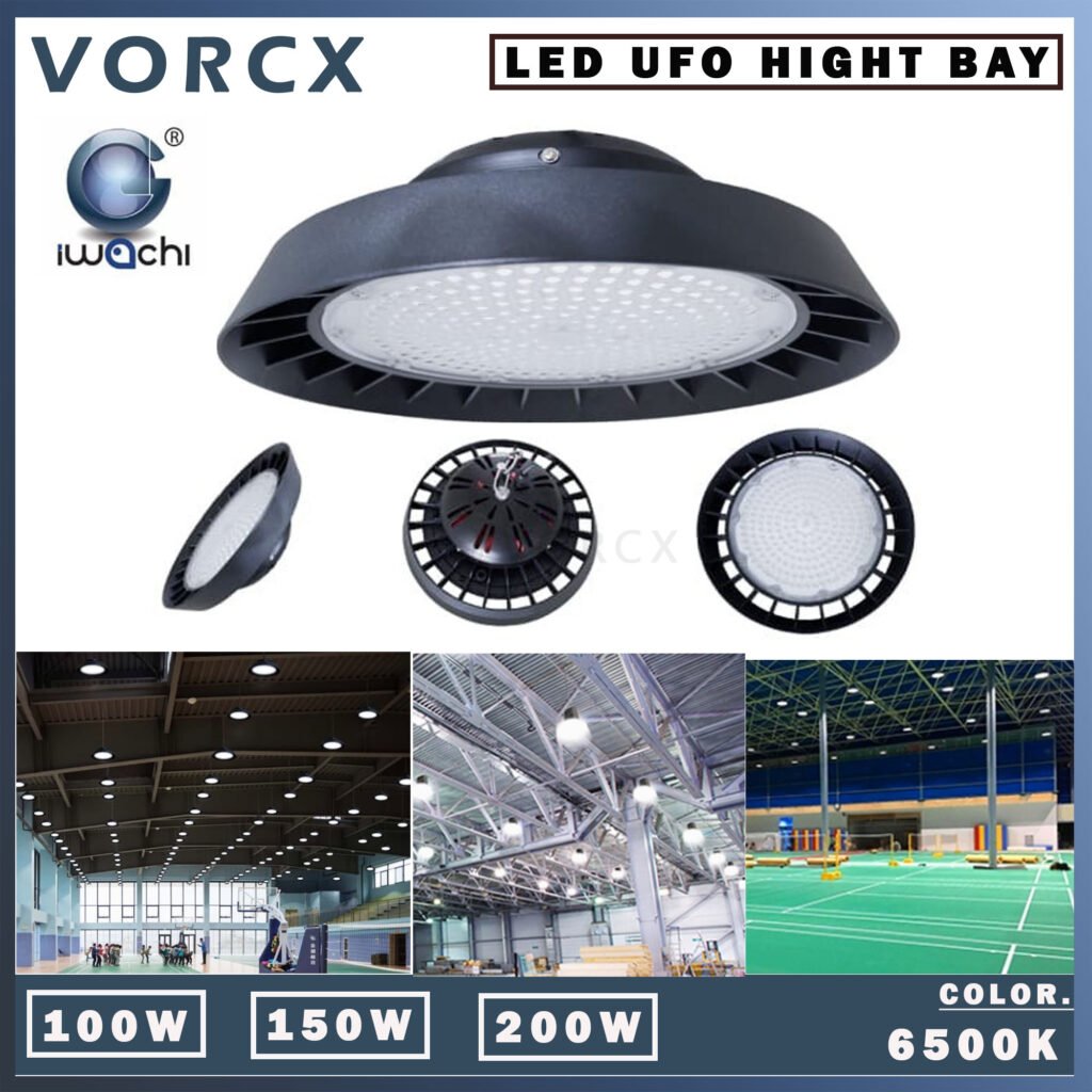IWACHI LED UFO HIGH BAY LIGHT 100W/150W/200W/250W/300W/400W (SIRIM)