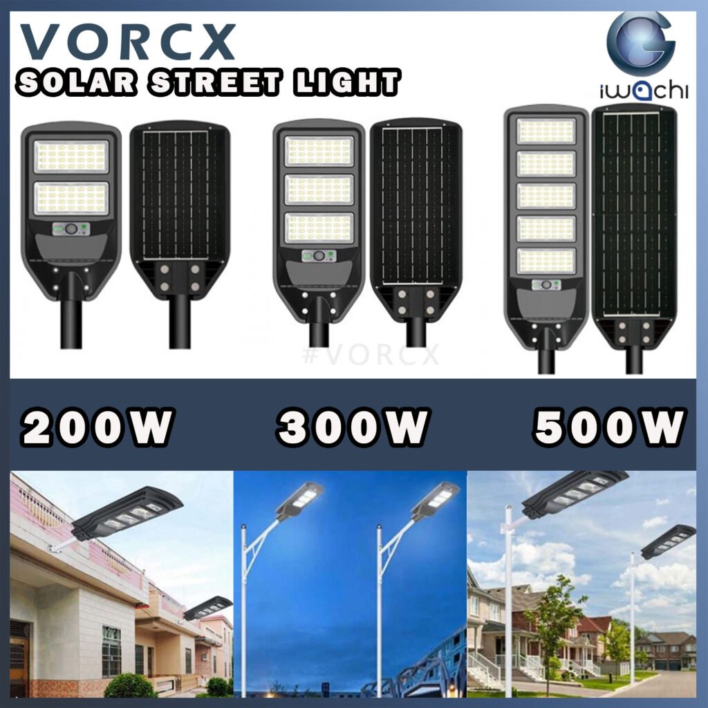 Iwachi Solar Street Lamp Led Light 200W/300W/400W/500W