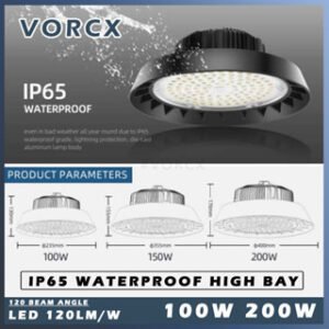 Iwachi UFO4 IP65 Waterproof High Bay 100W 150W 200W 6500K