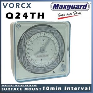 Maxguard Q24TH 24hrs Spring Reserve Timer (10min Interval)