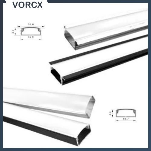 1506 Surface/Recessed Aluminium Profile 3Meter (Black / Silver)