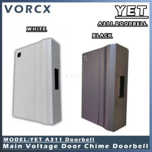 Yet A311 Main Voltage Door Chime Doorbell White & Black