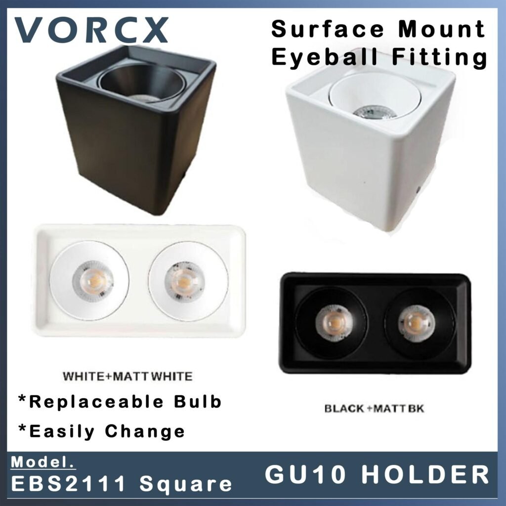 EB S2111|S2112 Surface GU10 Spotlight Casing