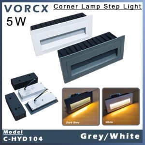 C-HYD104 Corner Lamp Led Step Light Dark Grey / Sand White 3000k IP65
