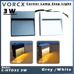 C-HYD32 Corner Lamp Step Light Dark Grey / Sand White 3000K IP65