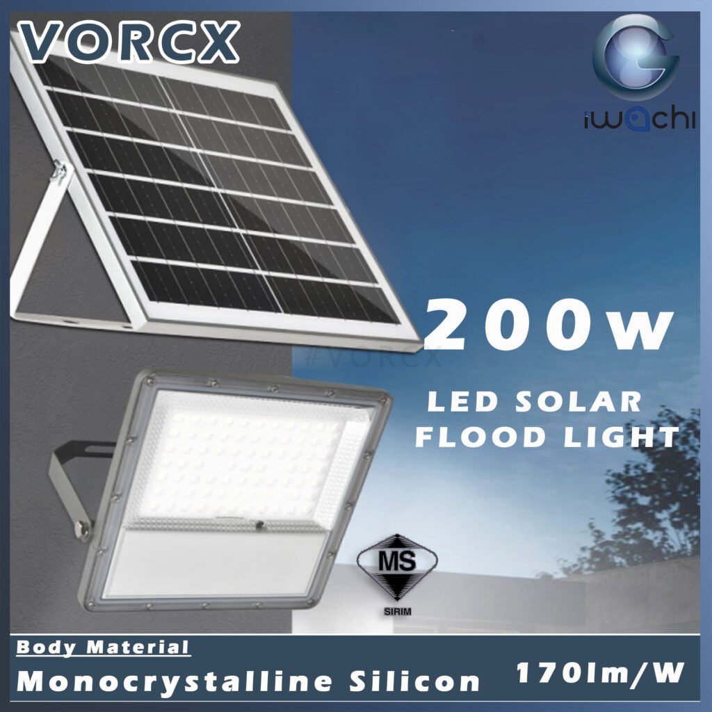 (Sirim) Iwachi Led Solar Flood light 50w 100w 150w 200w 3IN1 Color