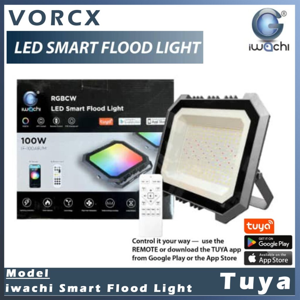 Iwachi 100W LED Smart Tuya Flood light
