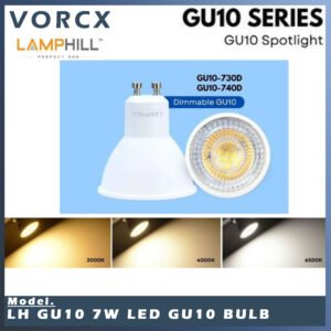 LH GU10 7W LED Light Bulb 36D Dimmerble Spotlight 600lm