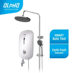 ALPHA SMART 18 E Plus Rain Shower Instant Water Heater Non Pump