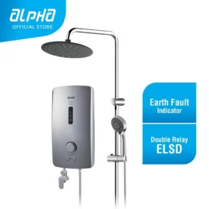 ALPHA IM9 E Plus Rain Shower Instant Water Heater Non Pump