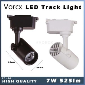 EB 7W (EB-10) LED Track Light Black White COB High Quality Spotlight