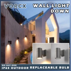 S1704 Single Side Die Cast Wall Light Replaceable Bulb E27 Holder IP65 Outdoor 200mm