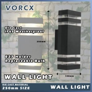 S-1727 E27 Holder Up Down Wall Light IP65 Die Cast Weatherproof