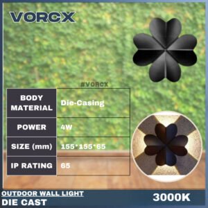 LH 810 LED Outdoor Weatherproof Wall Light 3000K Warm White IP65