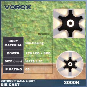 LH 2267 LED Outdoor Weatherproof Wall Light 3000K Warm White IP65
