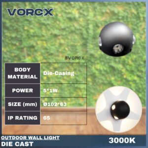 LH 1785 LED Outdoor Weatherproof Wall Light 3000K Warm White IP65
