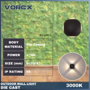 LH 1784-4 LED Outdoor Weatherproof Wall Light 3000K Warm White IP65