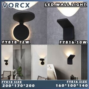 LH 816-10W/816-12W LED Outdoor Weatherproof Wall Light 3000K Warm White IP65