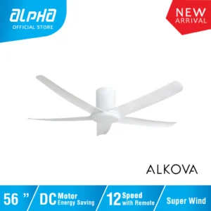 ALPHA Alkova PAZION G2(HG) DC Motor Ceiling Fan with 5 Blades 12 Speed Remote (40"/46"/56")