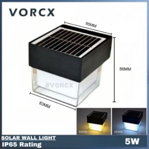 LH SW04-3C Cube Solar Wall Light IP65