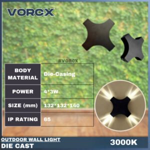 LH 1799 LED Outdoor Weatherproof Wall Light 3000K Warm White IP65