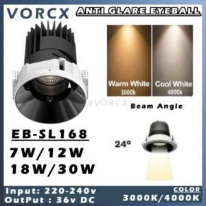 EB SL168 7W|12W|18W 24D CRI90 Spotlight