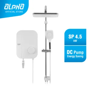 ALPHA WES7/B-i Rain Shower Instant Water Heater DC Pump
