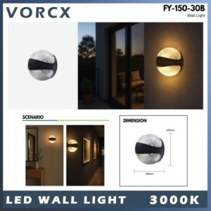 LH FY150 LED Outdoor Weatherproof Wall Light 3000K Warm White IP65