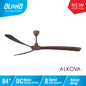 ALPHA Alkova MAYSA G2 DC Motor Ceiling Fan with 3 Blades 8 Speed Remote (56"/72"/84")