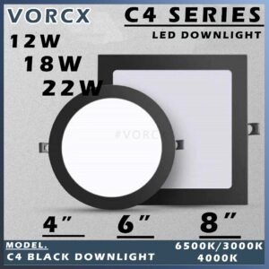 Cahaya C4 Black Downlight
