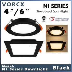 Cahaya N1 Black Downlight