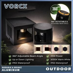 LH FY176 2*3W Adjustable Pattern Wall Light Outdoor IP65 Garden Lamp