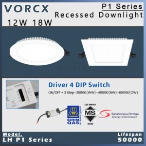 PerfectOne P1 4DIP LED Downlight (SIRIM)