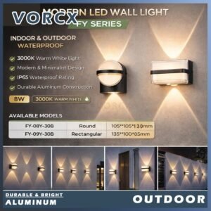 LH 8W Up Down Wall Light IP65 Outdoor Garden Lamp